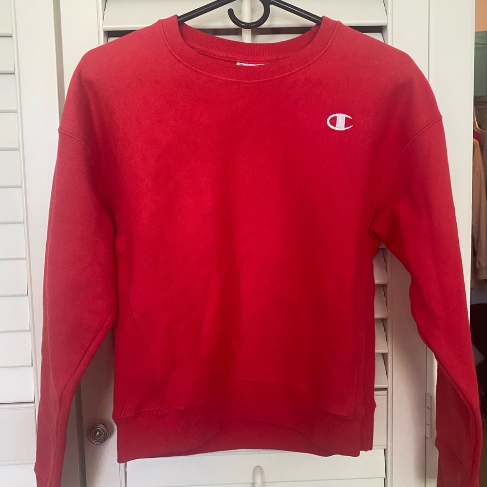 Champion Red Crewneck